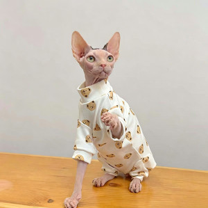 Custom Bear Print Four-Leg Pet Pajamas | OEM Pet Apparel Manufacturer