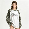 Custom Women's Letter Print Raglan Sweatshirt | Streetwear Manufacturer