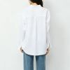 Custom Women's White Relaxed Button-Up Shirt | Private Label Manufacturer