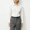 Custom Women's Slim Fit Pinstripe Shirt | OEM Women's Shirt Manufacturer