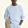 Custom Unisex Light Blue Crew Neck Sweatshirt | OEM Sweatshirt Supplier