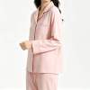 Custom Women's Pink Notch Collar Pajama Set | Private Label Sleepwear Supplier
