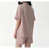 Custom Women's Dusty Rose Notch Collar Pajama Short Set | Private Label Sleepwear Supplier