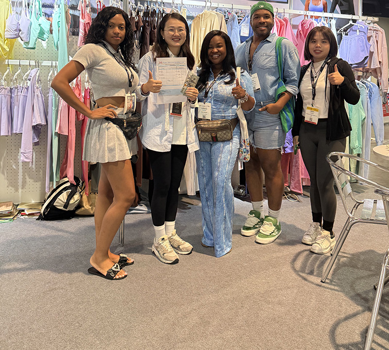 Our team meeting apparel buyers at MAGIC Las Vegas 2025