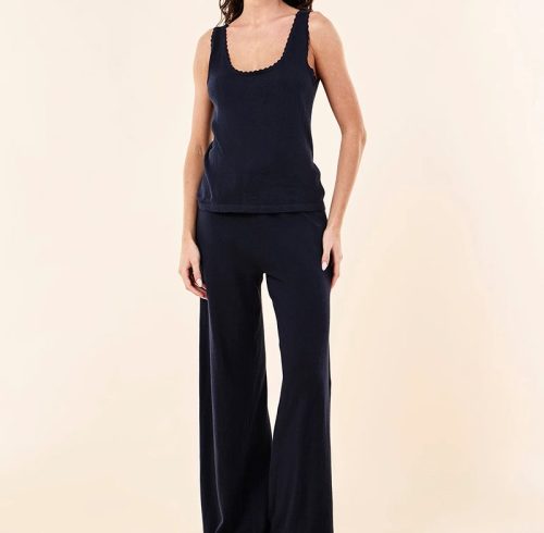 Fine-Gauge Cotton Cashmere Lounge Set | Custom Women's Knitwear