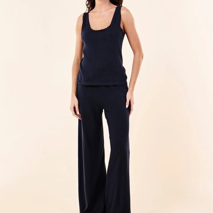 Fine-Gauge Cotton Cashmere Lounge Set | Custom Women's Knitwear