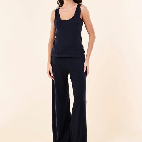 Fine-Gauge Cotton Cashmere Lounge Set | Custom Women's Knitwear