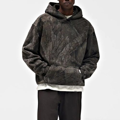 Washed-Look Oversized Drop-Shoulder Hoodie | Custom Streetwear Development