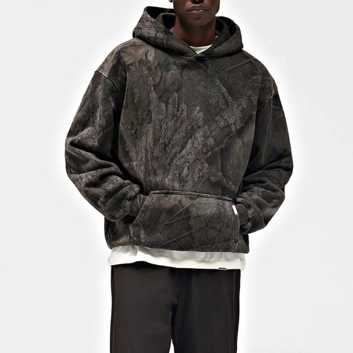 Washed-Look Oversized Drop-Shoulder Hoodie | Custom Streetwear Development