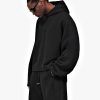 Heavyweight Black Drop-Shoulder Hoodie | Streetwear Collection Development