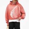 Custom Graphic Drop-Shoulder Hoodie with Distressed Rib Trims | Private Label Streetwear
