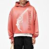 Custom Graphic Drop-Shoulder Hoodie with Distressed Rib Trims | Private Label Streetwear