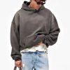 Garment-Dyed Fleece Drop-Shoulder Hoodie with Back Graphic | Private Label Streetwear