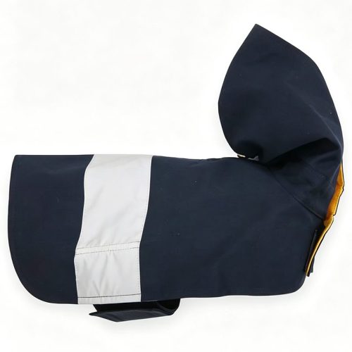 Color-Block Canvas Hooded Dog Raincoat | Private Label Pet Apparel