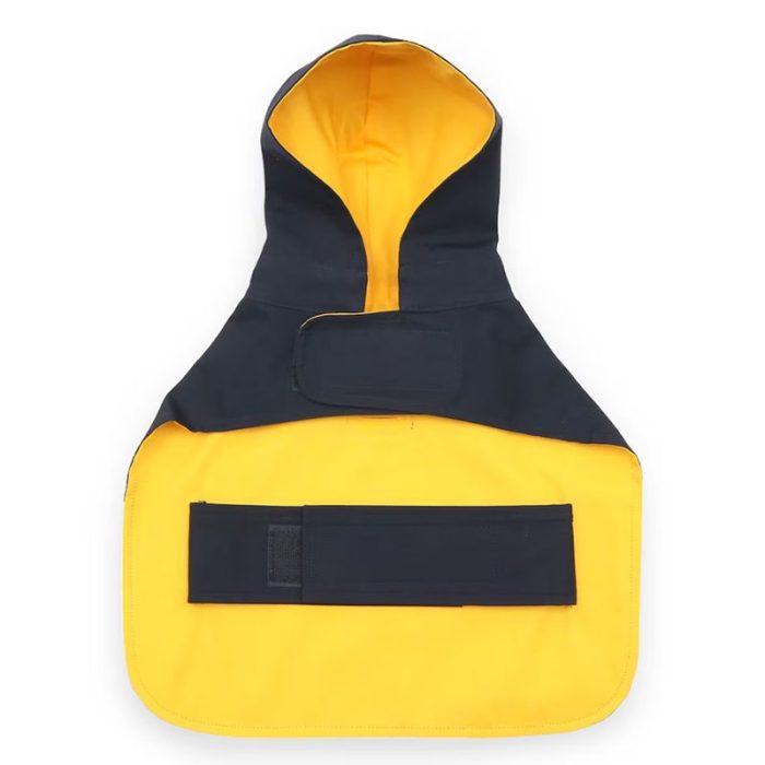 Color-Block Canvas Hooded Dog Raincoat | Private Label Pet Apparel