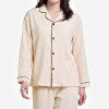 Polyester Contrast-Piping Long Sleeve Pajama Top Manufacturer