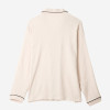 Polyester Contrast-Piping Long Sleeve Pajama Top Manufacturer