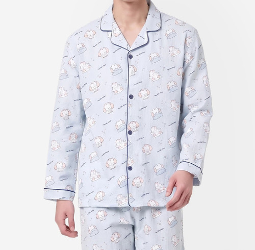 Women's Printed Long Sleeve Pajama Top | Private Label Pajama Manufacturer