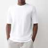 White Relaxed Fit Polyester Crew Neck T-Shirt Manufacturer