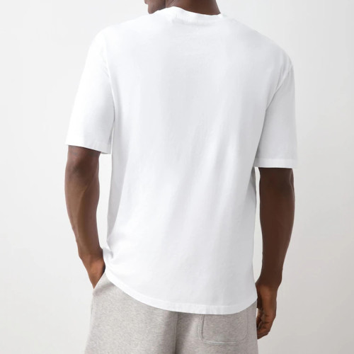 White Relaxed Fit Polyester Crew Neck T-Shirt Manufacturer