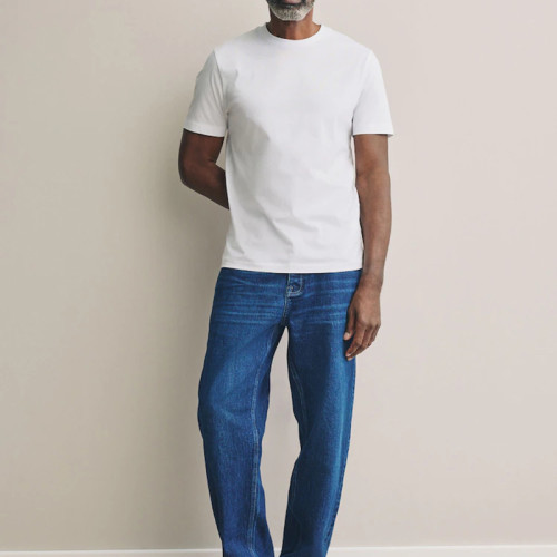 White Slim Fit Polyester Crew Neck T-Shirt Manufacturer