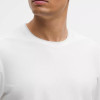 White Striped Mesh Crew Neck T-Shirt Manufacturer