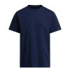 Navy Blue Plain Polyester Crew Neck T-Shirt Manufacturer