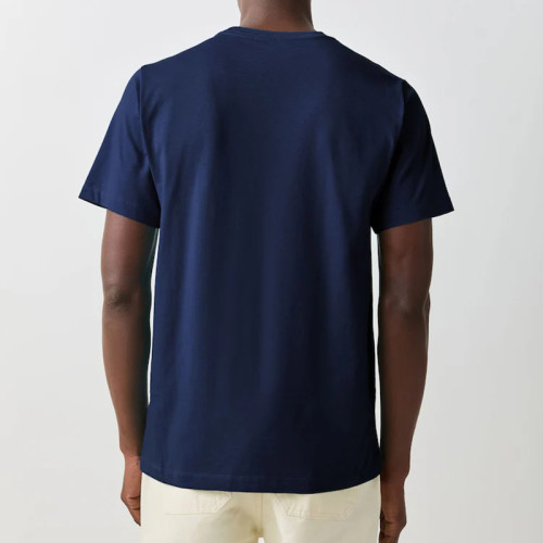 Navy Blue Plain Polyester Crew Neck T-Shirt Manufacturer