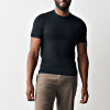 Black Fitted Polyester Crew Neck T-Shirt Manufacturer