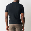 Black Fitted Polyester Crew Neck T-Shirt Manufacturer