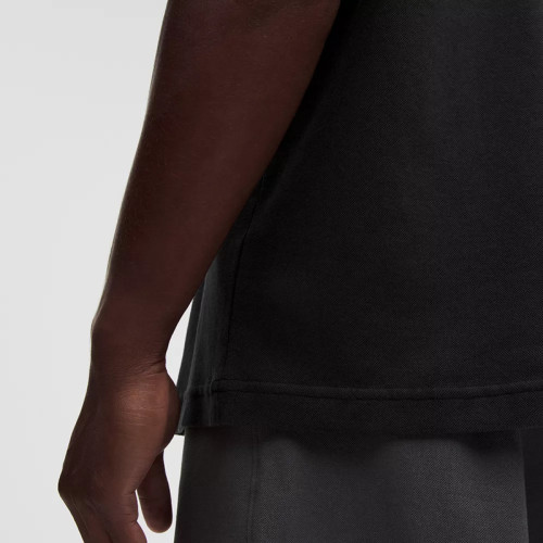 Black Relaxed Fit Polyester Crew Neck T-Shirt Manufacturer