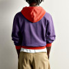 Purple and Orange Color Block Relaxed Fit Hoodie Manufacturer