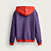 Purple and Orange Color Block Relaxed Fit Hoodie Manufacturer