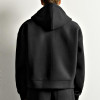 Black Relaxed Fit Full-Zip Hoodie Manufacturer