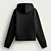Black Relaxed Fit Full-Zip Hoodie Manufacturer