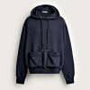 Custom Men's Brushed Inside Relaxed Fit Hoodie | Polyester Chest Pocket Sweatshirt for Streetwear & Loungewear | OEM Manufacturer