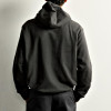 Charcoal Pullover Hoodie Manufacturer | Ribbed Crew Neck Detail