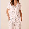Bengal Cat Print Short-Sleeve Pajama Set | OEM Supplier