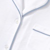 White Short-Sleeve Pajama Shorts Set | Private Label Sleepwear