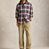 Custom Men's Plaid Oversized Shirt | Polyester Long-Sleeve Button-Down Collar Casual Shirt for Streetwear & Casual Wear | OEM Manufacturer