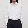 Women's White Button-Front Pocket Shirt | Bulk Shirt Supplier