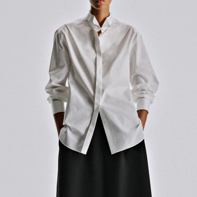 Crosshatch Long Sleeve Concealed-Placket Shirt | Wholesale Shirt Supplier