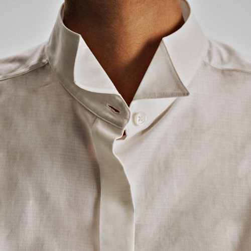 Crosshatch Long Sleeve Concealed-Placket Shirt | Wholesale Shirt Supplier