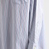 Women's Fine Stripe Half-Zip Pocket Shirt for Wholesale Orders