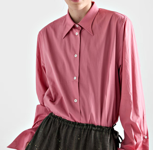 Women's Classic Long Sleeve Shirt | Polyester Casual Button-Down Shirt | OEM Manufacturer