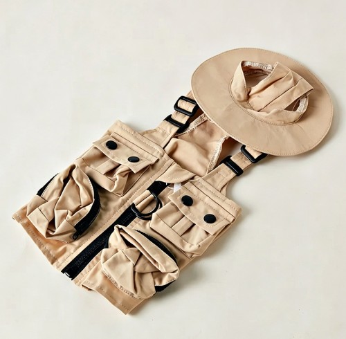 Dog Workwear Jacket | Polyester Cargo Dog Coat Outdoor Apparel | OEM Manufacturer