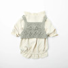 Dog Knit Camisole Tank Top | Cute 3D Knit Pattern Ruffle Hem Pet Tank Top | OEM Manufacturer