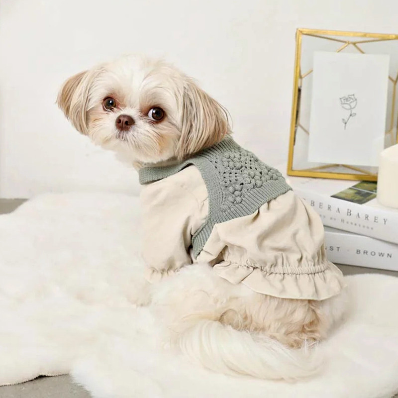 Knit fabric swatch for dog camisole