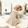 Dog Striped Knit Shirt Dress | Thick Knit School-Style Pet Dress | OEM Manufacturer