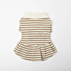 Dog Striped Knit Shirt Dress | Thick Knit School-Style Pet Dress | OEM Manufacturer